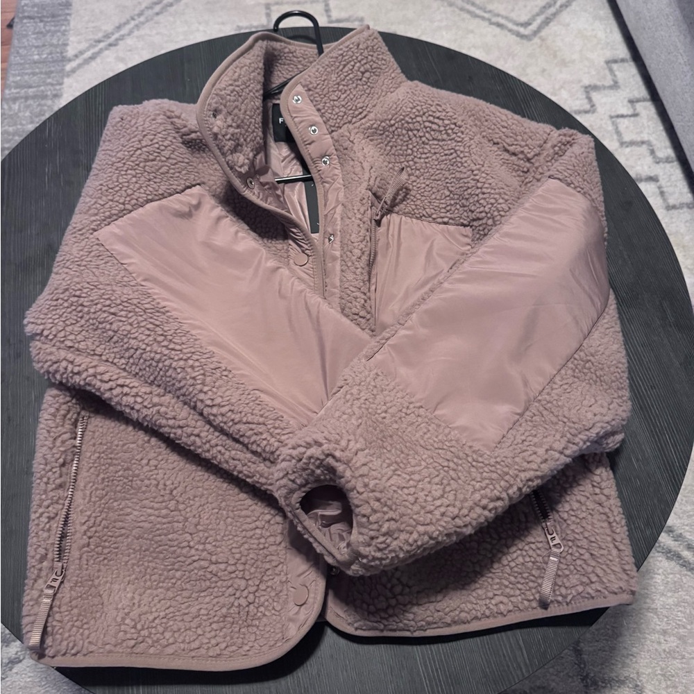 Fabletics Tahoe Teddy Jacket in Cozy Brown - Picture 6 of 6
